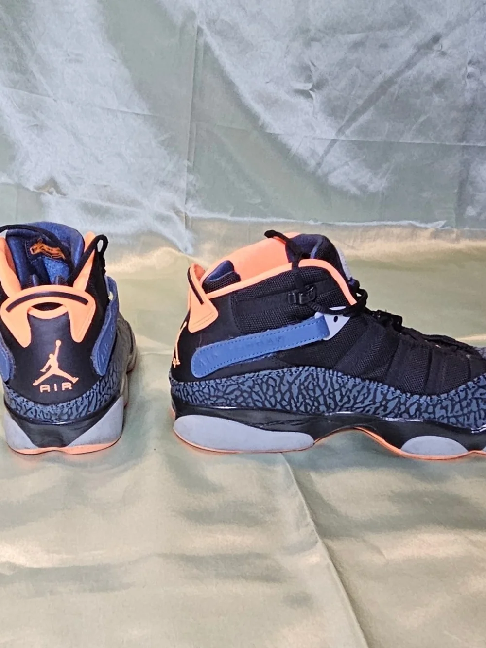 Automic Orange Wolf Grey Jordans